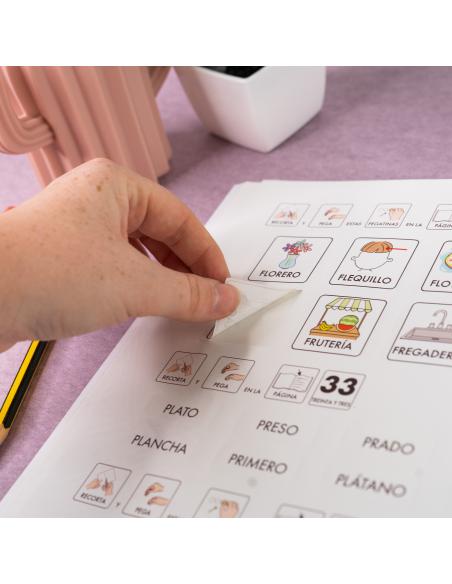 Lecturas comprensivas 4A. Leo sílabas trabadas. Adaptación con pictogramas