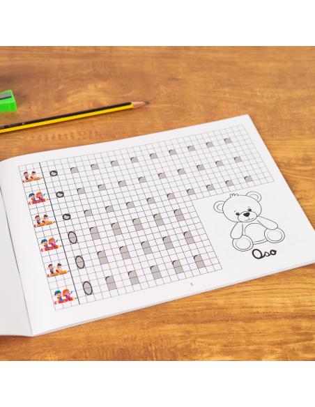 El caminito de las letras · Cuaderno 2 · Cuadrícula destacada 6 mm