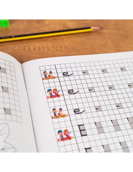 El caminito de las letras · Cuaderno 2 · Cuadrícula destacada 6 mm