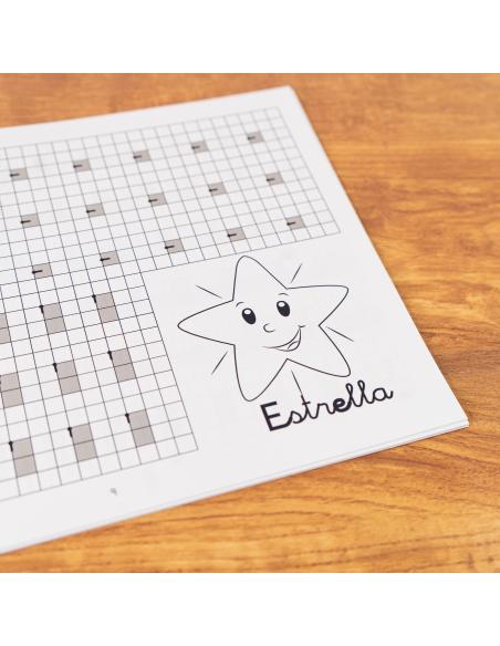 El caminito de las letras · Cuaderno 2 · Cuadrícula destacada 6 mm