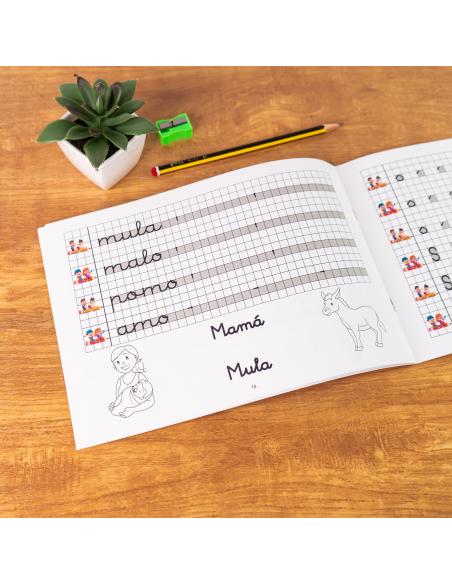 El caminito de las letras · Cuaderno 2 · Cuadrícula destacada 6 mm