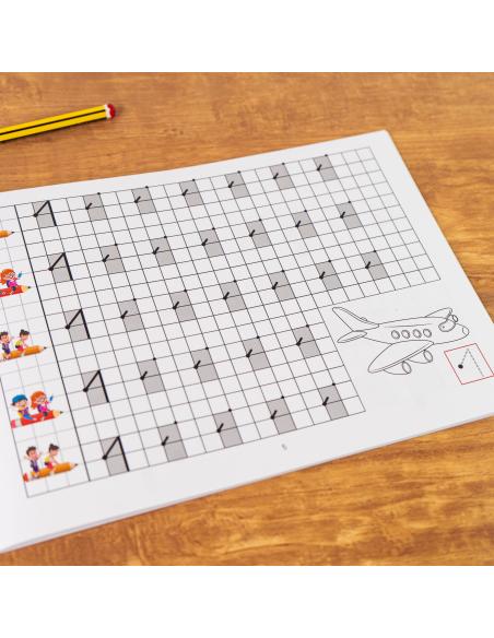 El caminito de las letras · Cuaderno 5 · Cuadrícula destacada 6 mm