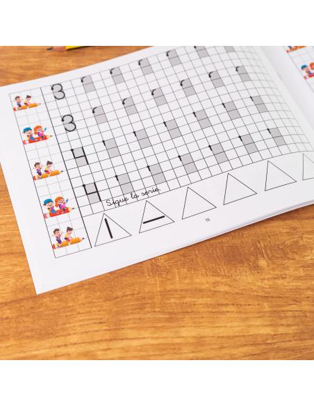 El caminito de las letras · Cuaderno 5 · Cuadrícula destacada 6 mm
