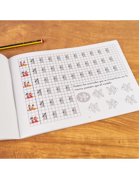 El caminito de las letras · Cuaderno 6 · Cuadrícula destacada 6 mm