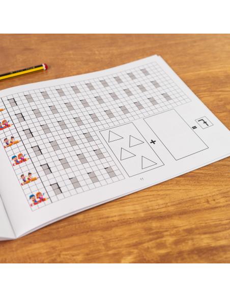 El caminito de las letras · Cuaderno 6 · Cuadrícula destacada 6 mm