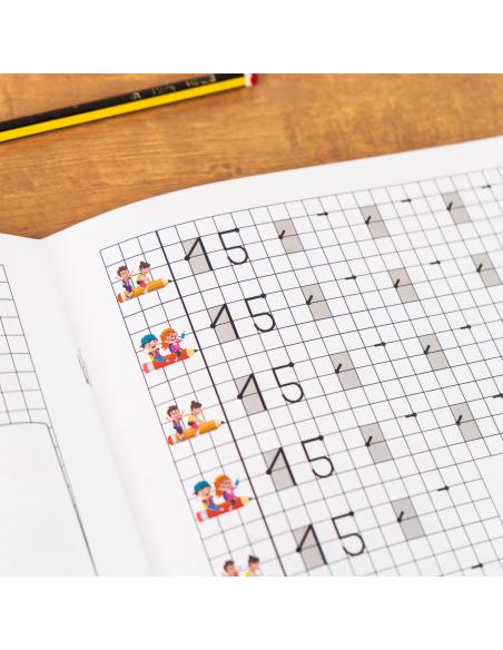 El caminito de las letras · Cuaderno 6 · Cuadrícula destacada 6 mm