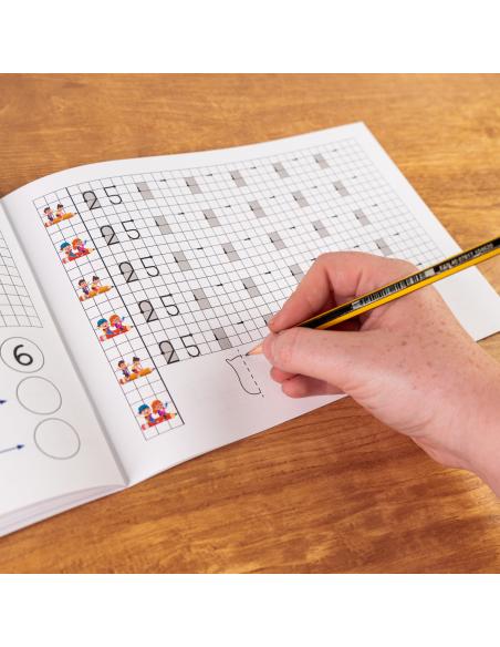 El caminito de las letras · Cuaderno 6 · Cuadrícula destacada 6 mm