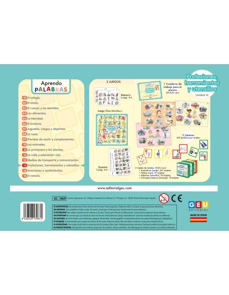 APRENDO PALABRAS: Unidad 14. Profesiones, herramientas y utensilios