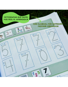 Cuaderno de refuerzo con matemáticas, números 0.2... 2