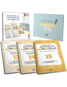 Pack cuadernos de refuerzo de matemáticas, quinto de primaria