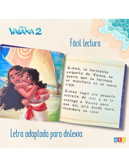 Cuento Vaiana 2 Cuentos con fácil lectura para dislexia