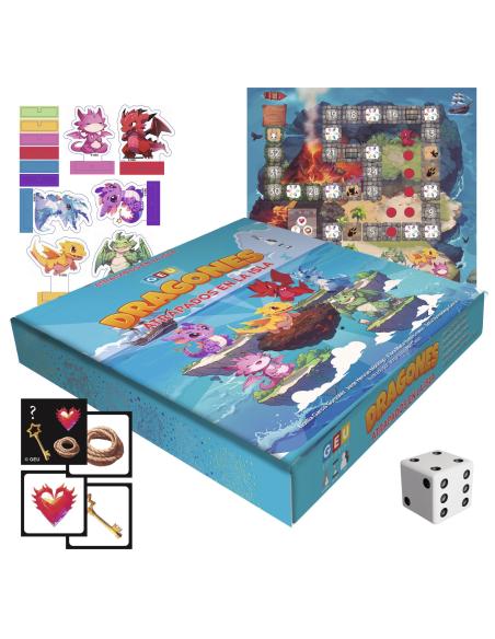Dragones atrapados en la isla – Juego cooperativo para trabajar funciones ejecutivas, empatía y trabajo en equipo