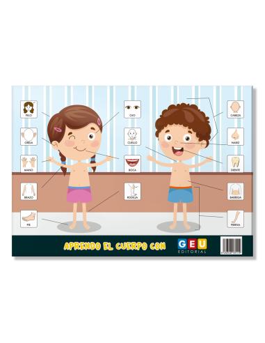 Lámina Didáctica Aprendo el cuerpo con...