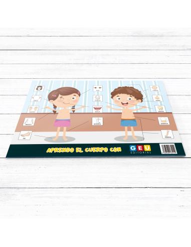 Lámina Didáctica Aprendo el cuerpo con...