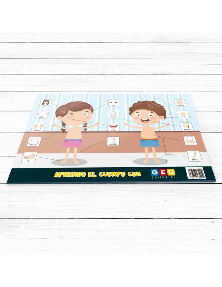 Lámina Didáctica Aprendo el cuerpo con Editorial GEU