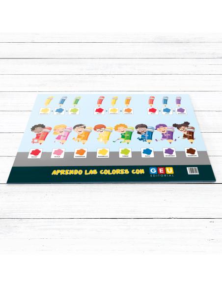 Lámina Didáctica Aprendo los colores con Editorial GEU