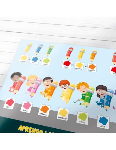 Lámina Didáctica Aprendo los colores con...