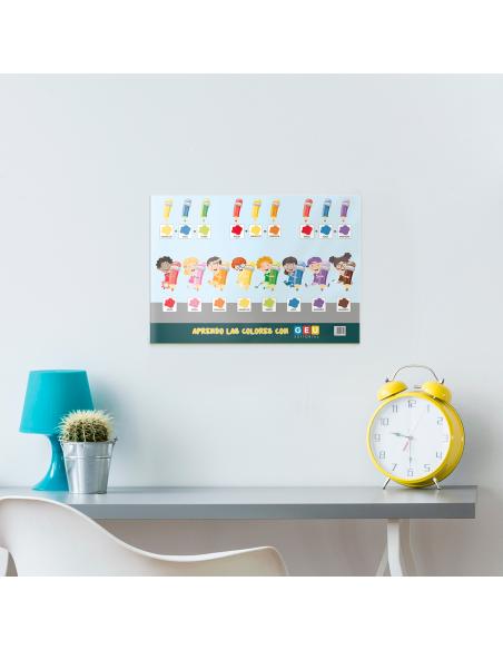 Lámina Didáctica Aprendo los colores con Editorial GEU