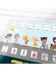 Lámina Didáctica Aprendo los días con Editorial GEU 2