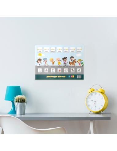 Lámina Didáctica Aprendo los días con Editorial...