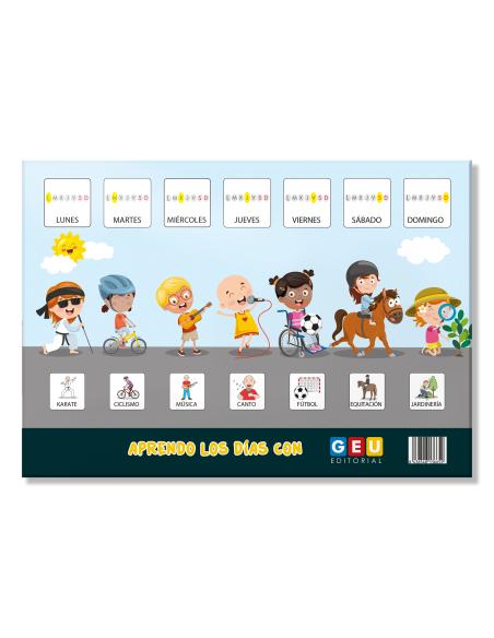 Lámina Didáctica Aprendo los días con Editorial GEU
