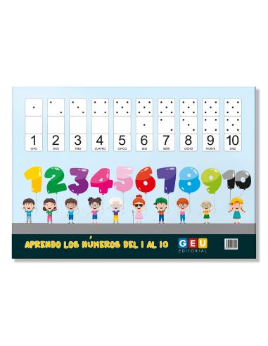 Lámina Didáctica Aprendo los números del 1-10...