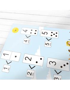 Lámina Didáctica Aprendo los números del 1-5 con... 2