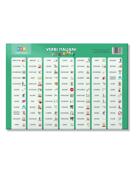 Verbi italiani con pittogrammi. (Verbos en italiano)