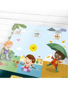 Lámina didáctica Aprendo las estaciones con Editorial GEU 2