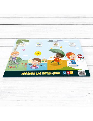Lámina didáctica Aprendo las estaciones con...