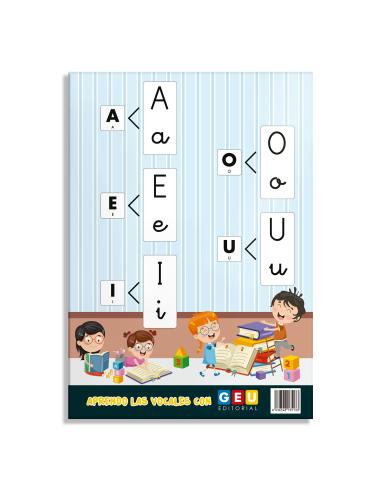 Lámina didáctica Aprendo las vocales con...