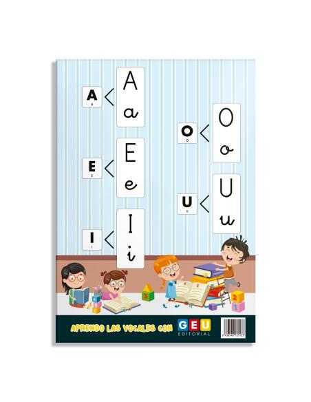 Lámina didáctica Aprendo las vocales con Editorial GEU