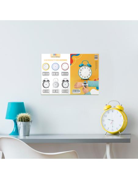 Láminas didácticas. Las horas y los minutos