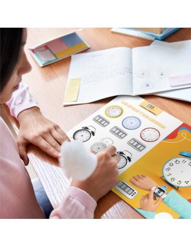 Láminas didácticas. Las horas y los minutos