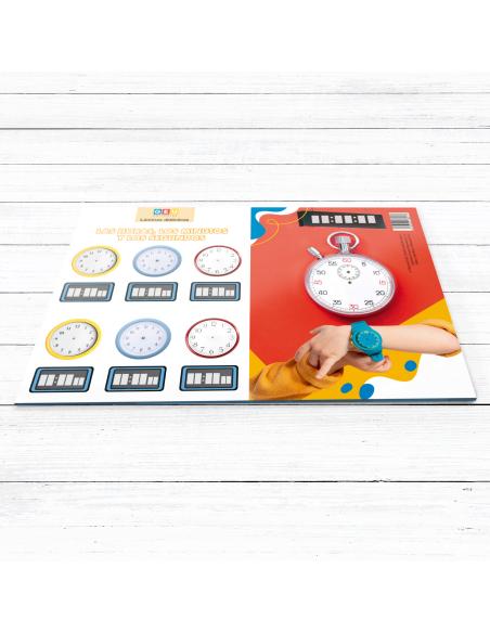Láminas didácticas. Las horas, los minutos y segundos