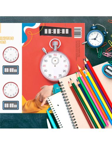 Láminas didácticas. Las horas, los minutos y...