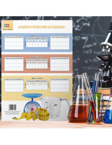 Lámina Educativa: Unidades de Medida