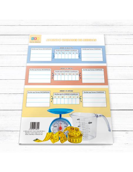 Lámina Educativa: Unidades de Medida