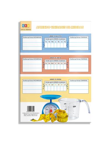 Lámina Educativa: Unidades de Medida