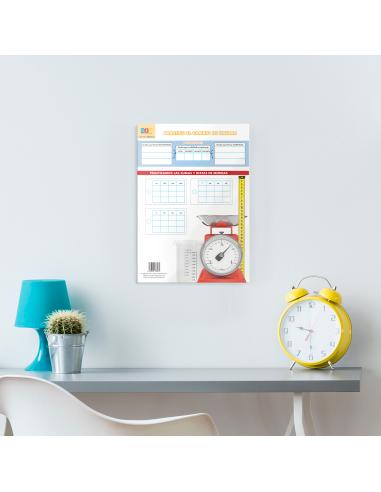 Lámina Educativa: Practico el cambio de unidad