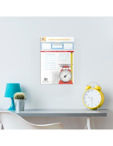 Lámina Educativa: Practico el cambio de unidad