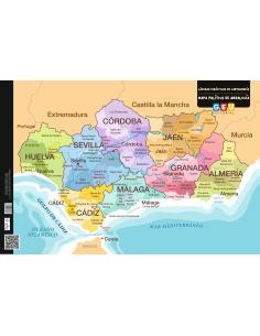 Mapa Político de Andalucía (Geografía Autonómica)