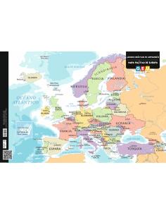 Mapa Político de Europa (Cartografía Escolar Simplificada)