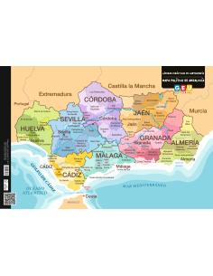 Mapa Político de Andalucía (Geografía Autonómica)