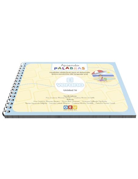 Aprendo palabras 16: El verano – Un material para la estimulación del Lenguaje Oral y la adquisición de Vocabulario