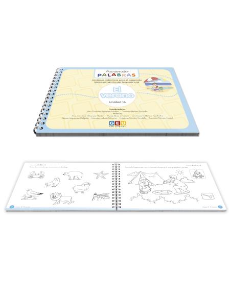 Aprendo palabras 16: El verano – Un material para la estimulación del Lenguaje Oral y la adquisición de Vocabulario