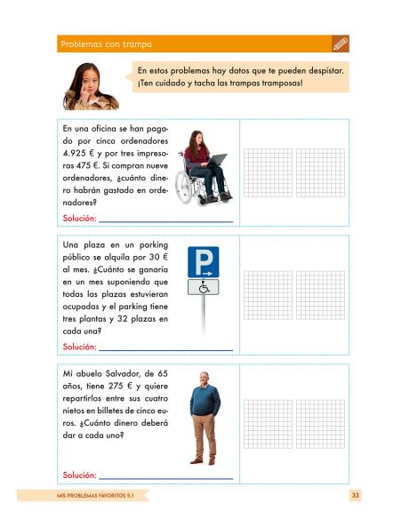 Mis Problemas Favoritos 5.1 - Tres Operaciones: Sumas, Restas, Multiplicaciones y/o Divisiones