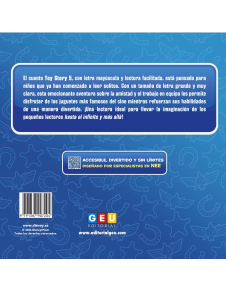 Toy Story 5 - Cuento Toy Story 5 en Mayúscula y con Fácil Lectura