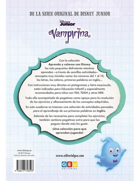 Aprendo y coloreo con Disney. Vampirina. English: Hello! Basic vocabulary Aprendo y coloreo con Disney. Vampirina. English: Hello! Basic vocabulary