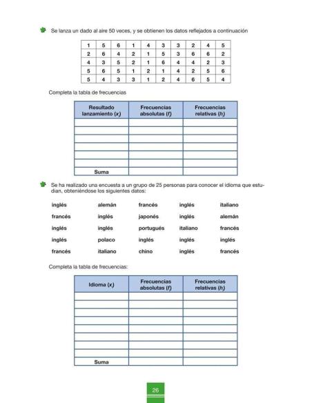 Cuaderno de aprendizaje y refuerzo 1.4: Gráficas y tablas